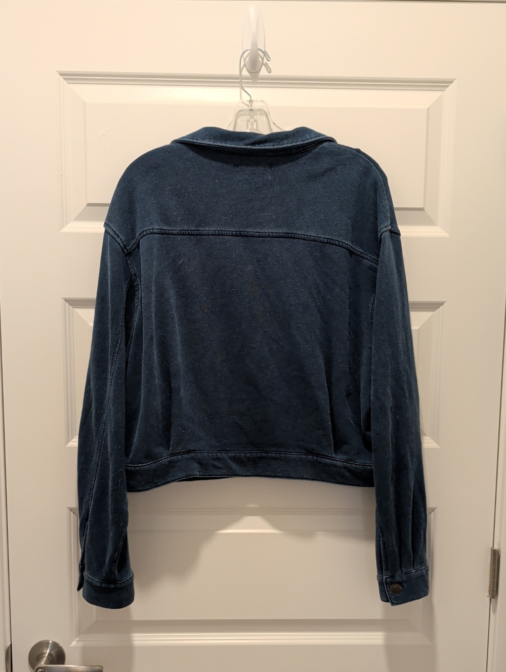 Z Supply Crop Denim Knit Jacket - Picture 3 of 3